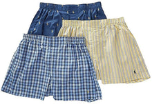 
                        
                          Cargar imagen en el visor de la galería, Polo Ralph Lauren Men's 3-Pack Classic Fit Packaged Woven Boxers
                        
                      
