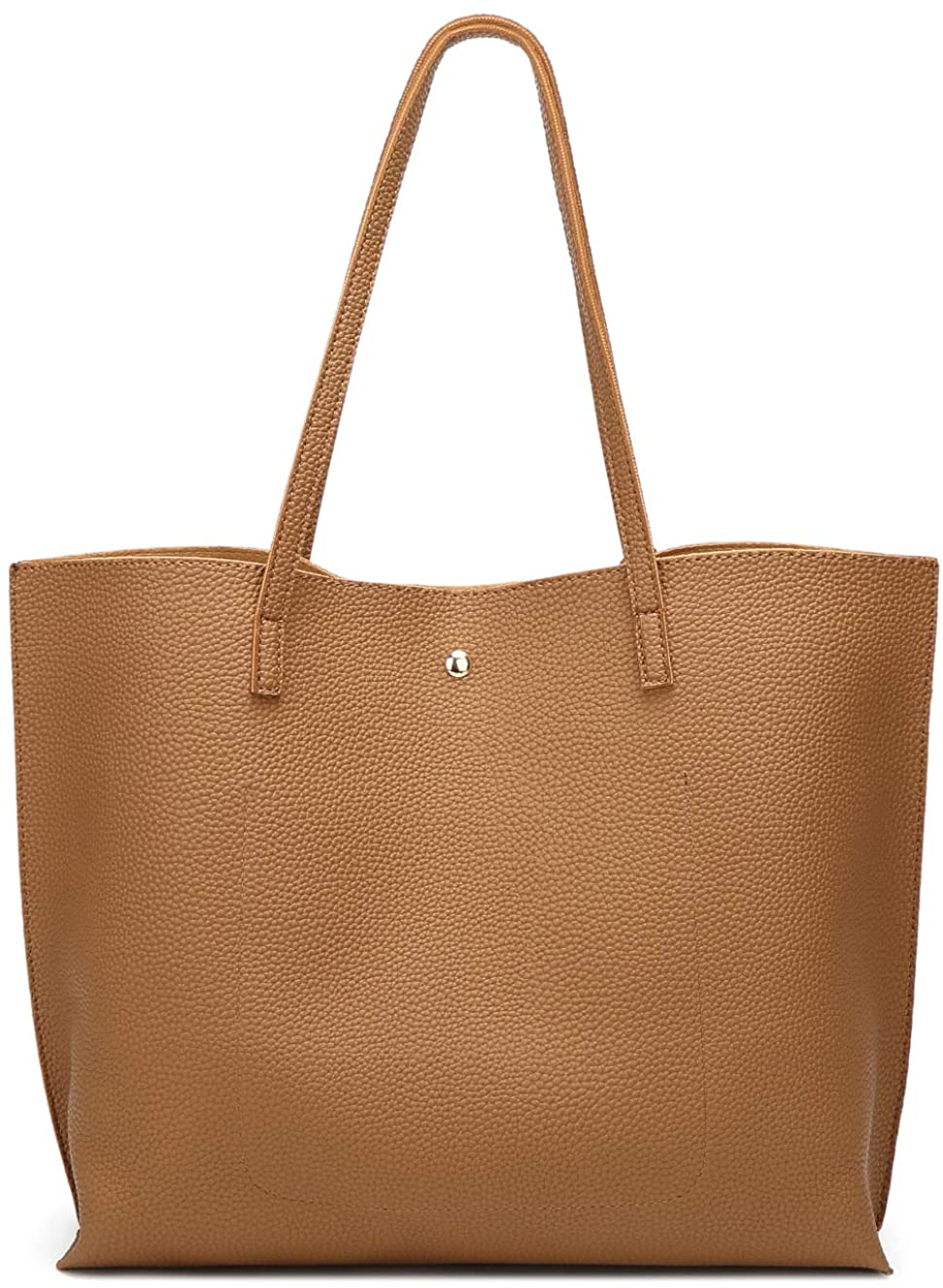 Women's Soft Faux Leather Tote Shoulder Bag from Dreubea, Big Capacity Tassel Handbag