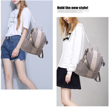 
                        
                          Load image into Gallery viewer, Women Backpack Purse Waterproof Nylon Anti-theft Rucksack Lightweight Shoulder Bag
                        
                      