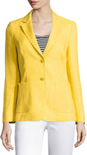 
                        
                          Load image into Gallery viewer, MaxMara Women's Gallia Linen Two-Button Blazer
                        
                      