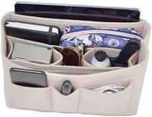 
                        
                          Cargar imagen en el visor de la galería, Handbag Organizer - 2in1 Purse Organizer Insert with Inner Zipped Pocket - Tote Shaper fits Speedy Neverfull - Grey Medium
                        
                      