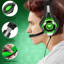 
                        
                          將圖片載入圖庫檢視器 BlueFire Stereo Gaming Headset for Playstation 4 PS4 Over-Ear Headphones with Mic and LED Lights for Xbox One, PC, Laptop(Green) - JOY2ESpree
                        
                      
