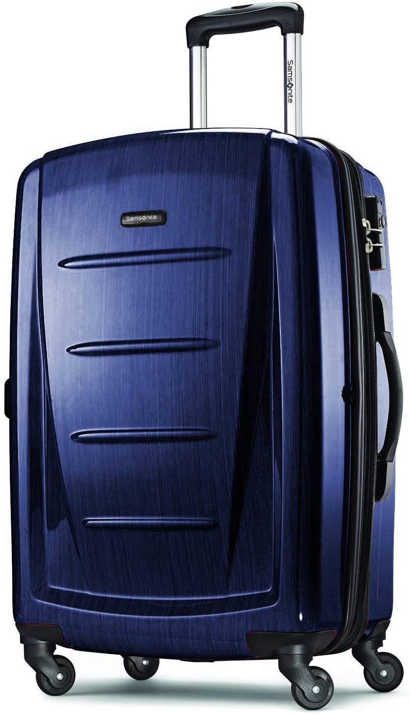 Samsonite Winfield 2 Hardside Expandable Luggage with Spinner Wheels, Charcoal, Checked-Large 28-Inch