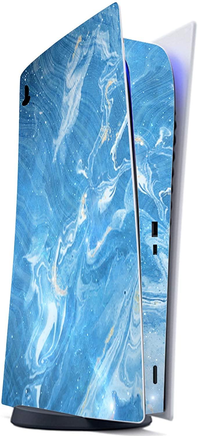 PlayVital Blue Nebula Full Set Skin Decal for PS5 Console Digital Edition - JOY2ESpree