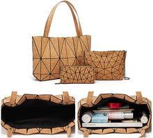
                        
                          Load image into Gallery viewer, Women Fashion Handbags Wallet Tote Bag Shoulder Bag Top Handle Satchel Purse Set 4pcs
                        
                      