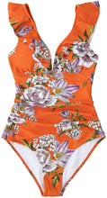 
                        
                          Muat gambar ke penampil Galeri, CUPSHE Women's V Neck One Piece Swimsuit Ruffled Lace Up Monokini
                        
                      