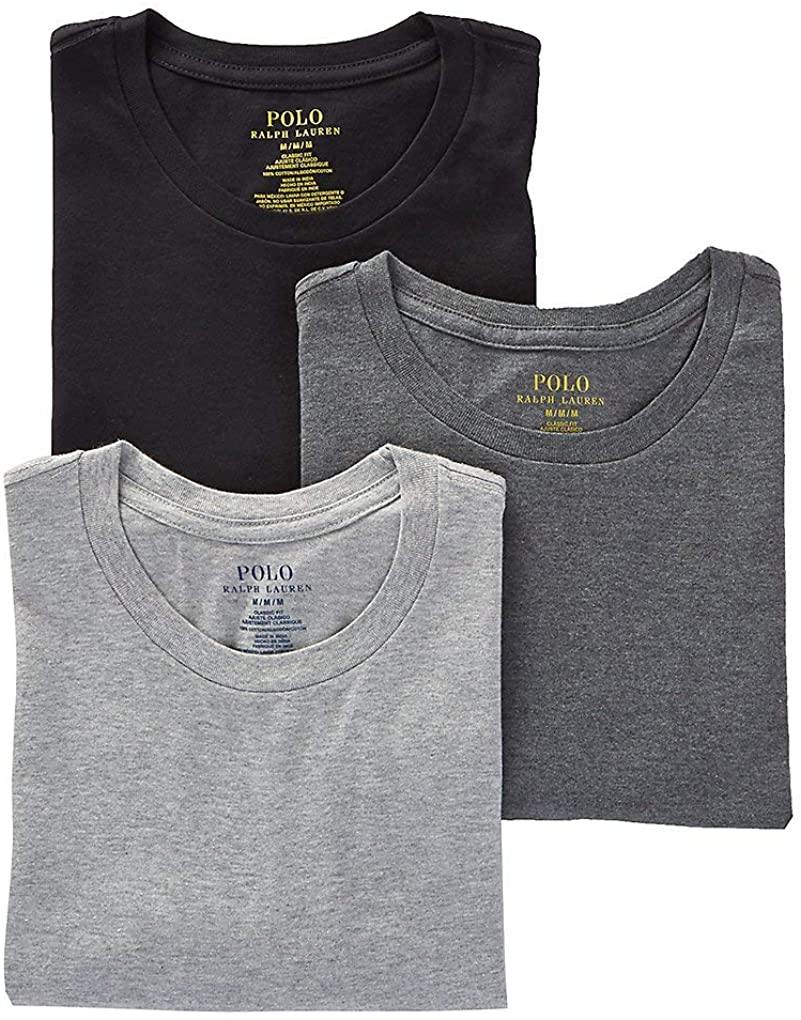 Polo Ralph Lauren Men's Classic Crew Neck Undershirts 3-Pack