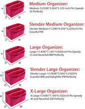 
                        
                          Cargar imagen en el visor de la galería, Felt Purse Bag Organizer Insert with zipper Bag Tote Shaper Fit Speedy Neverfull MM GM
                        
                      