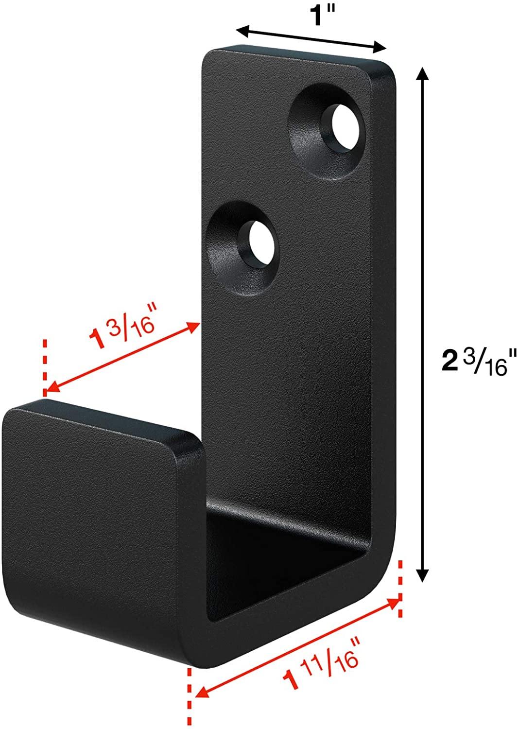 FaithLand Sliding Barn Door Floor Guide, Bottom Adjustable Floor Guide Roller, Black