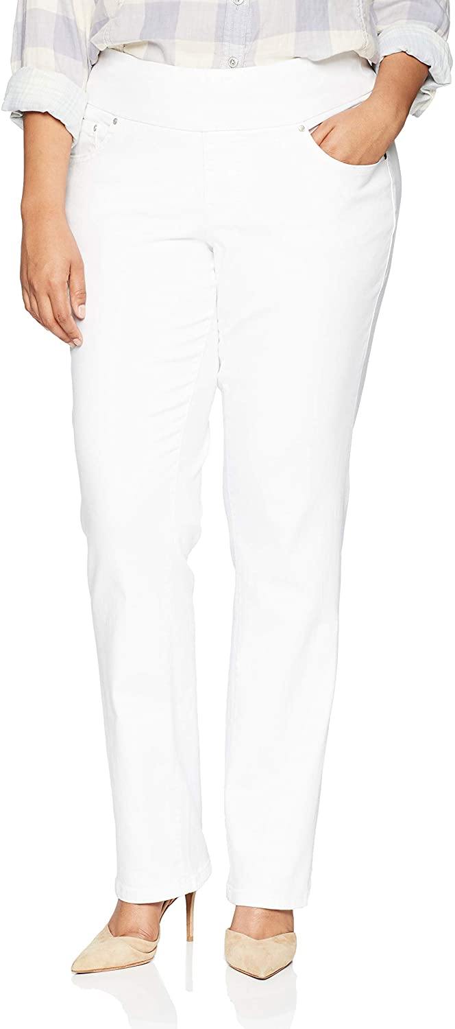Jag Jeans Women's Plus-Size Peri Pull on Straight Leg Jean