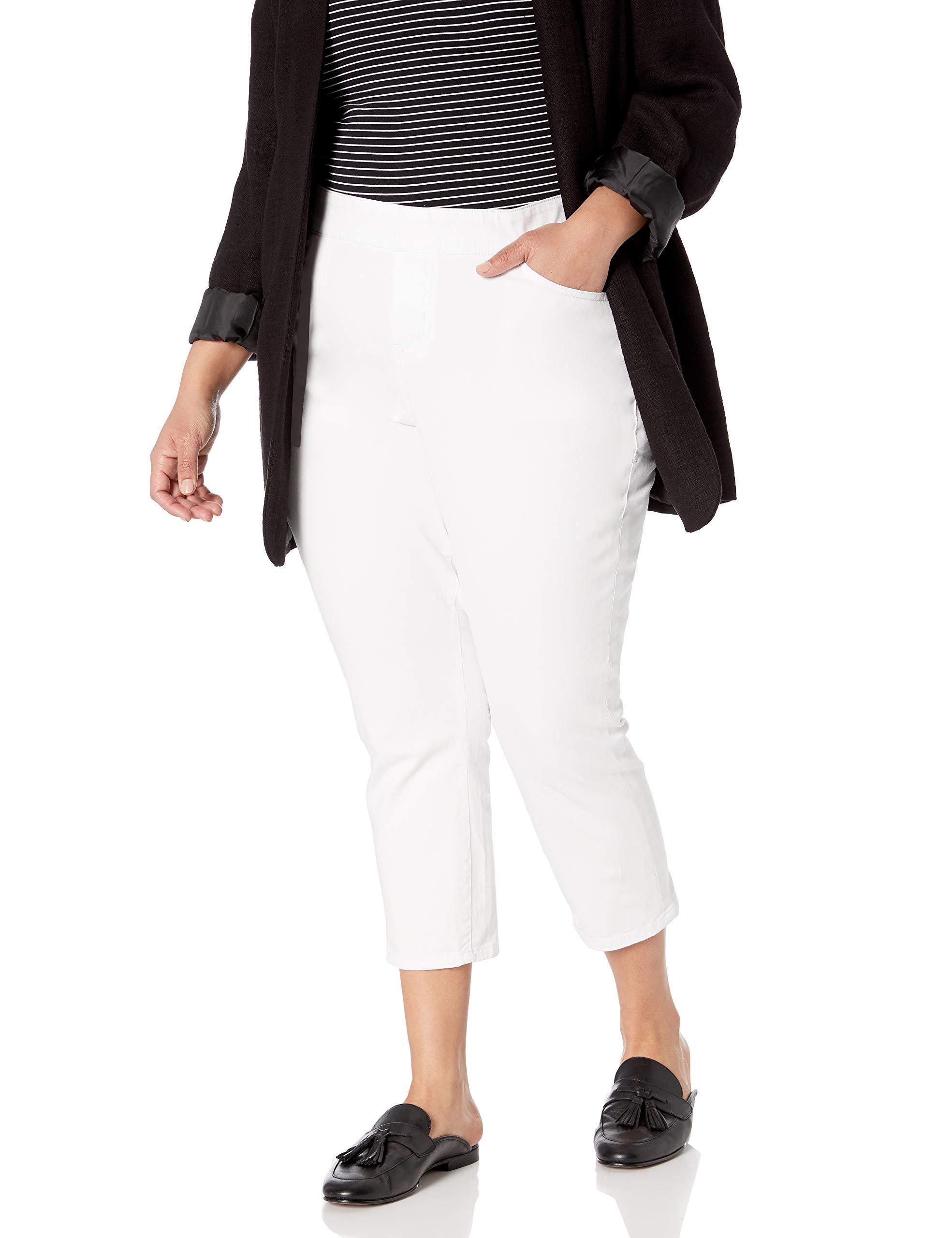 Jag Jeans Women's Plus Size Maya Skinny Pull on Crop Pant