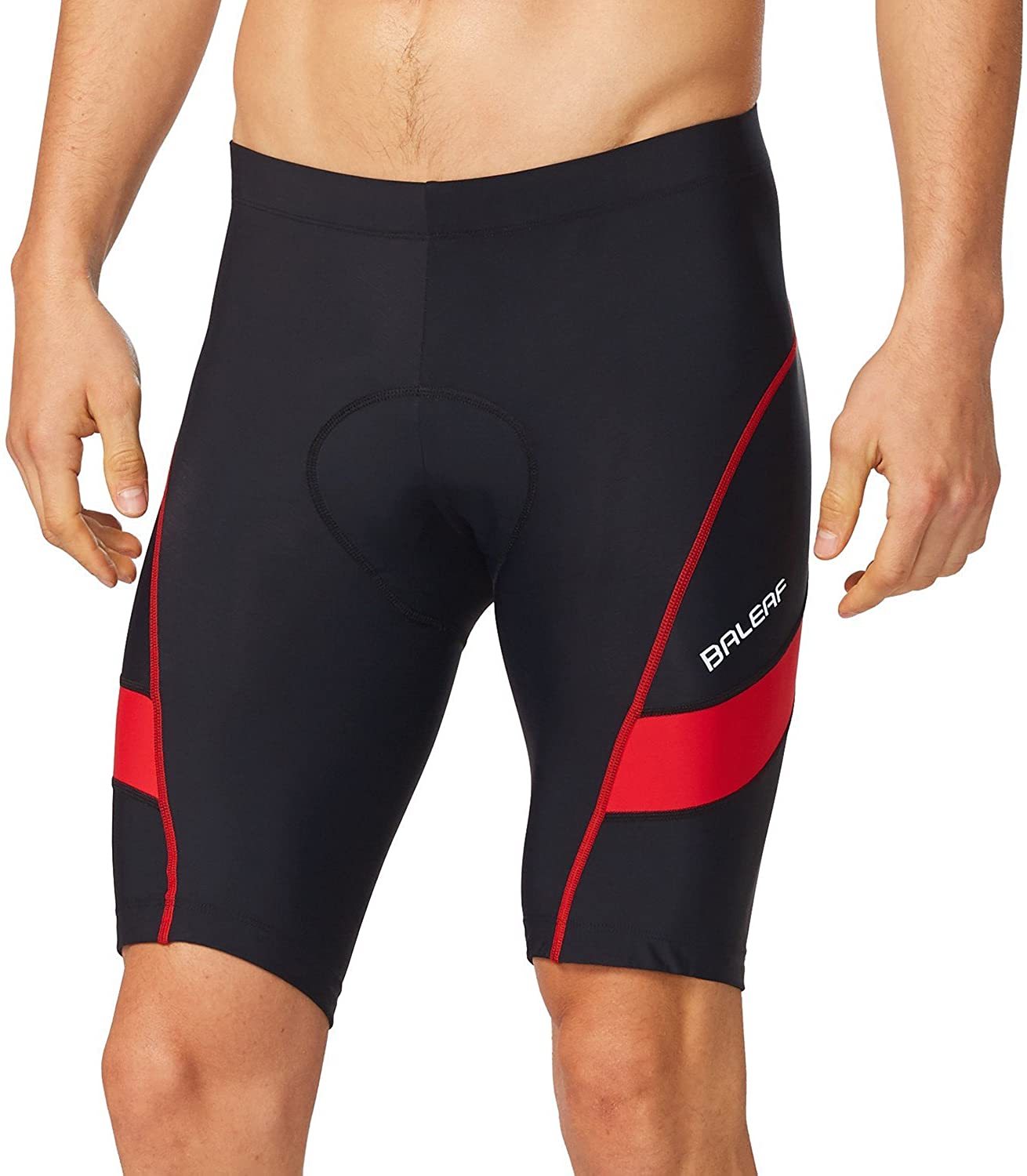 BALEAF Men's Bike Shorts Padded Cycling Bicycle Road Bike Tights Biker Pockets UPF 50+
