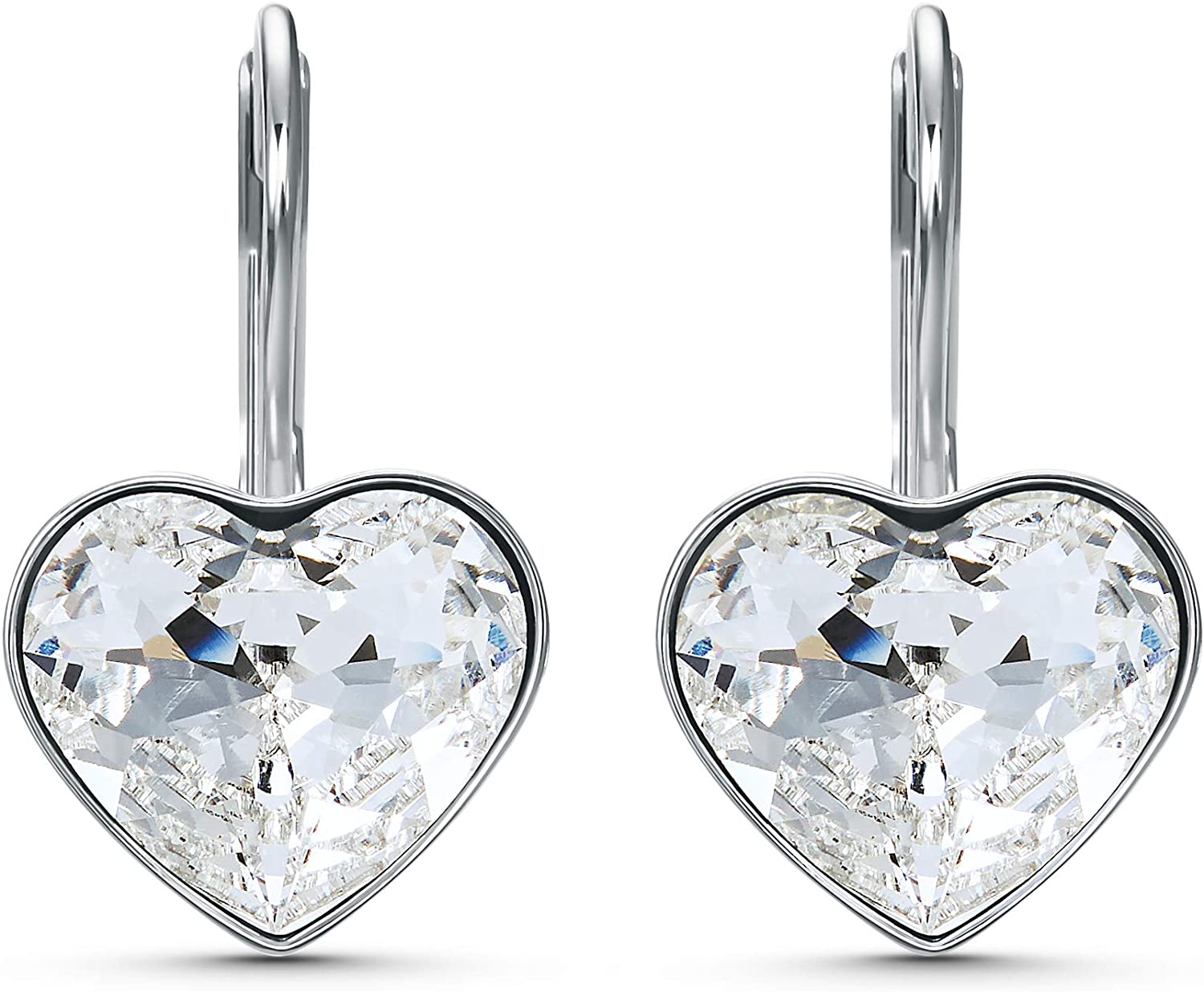 SWAROVSKI Women's Bella Earrings Collection, Pink Crystals, Clear Crystals - JOY2ESpree