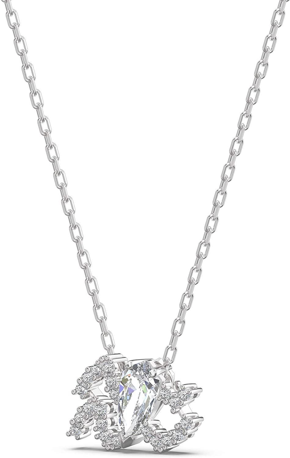 SWAROVSKI Women's All Zodiac Symbols Crystal Pendant, Mixed Metal Finish, Clear White Crystal Necklace Jewelry Collection - JOY2ESpree