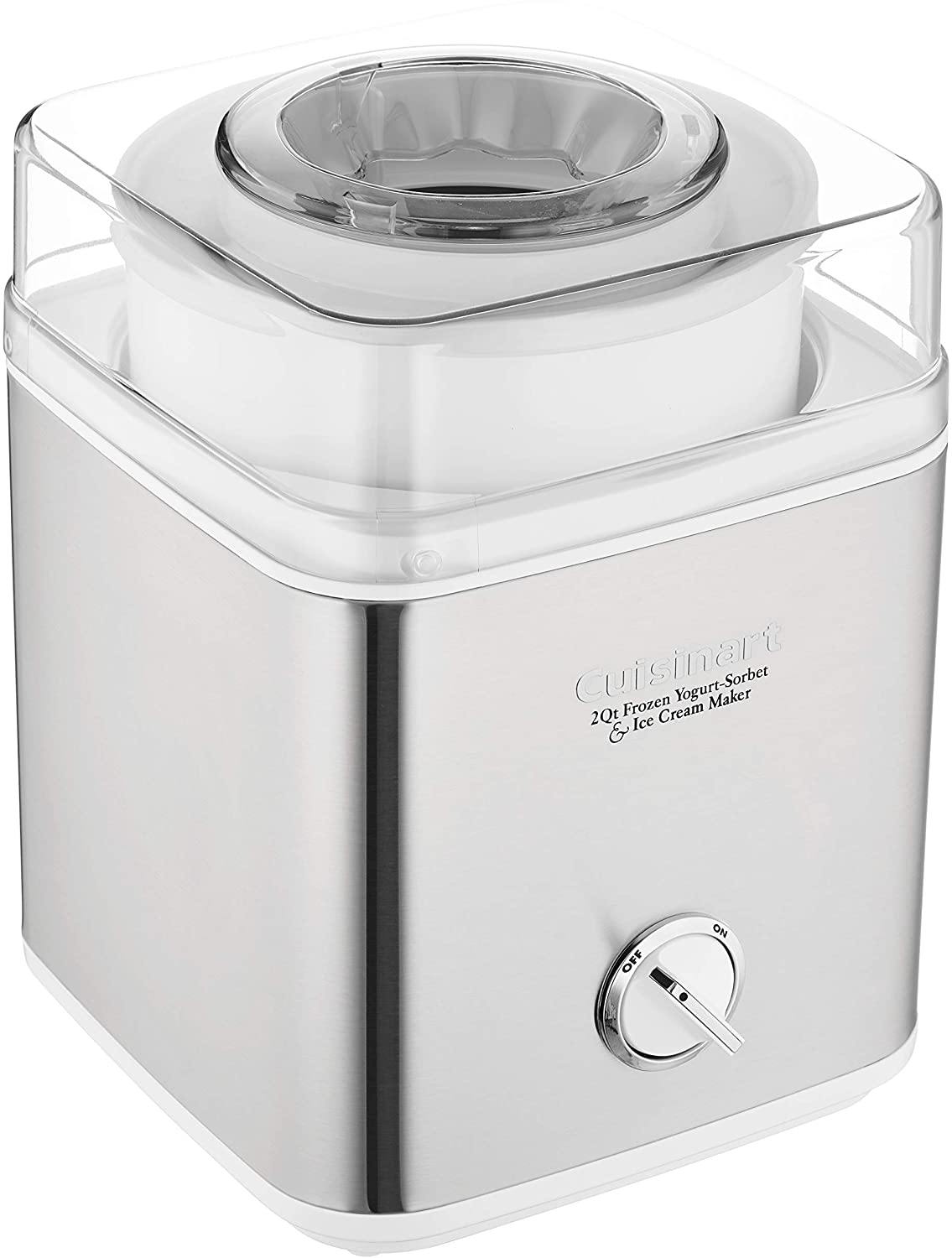 Cuisinart ICE-30BC Pure Indulgence 2-Quart Automatic Frozen Yogurt, Sorbet, and Ice Cream Maker - Silver (ICE-30BCP1) - JOY2ESpree