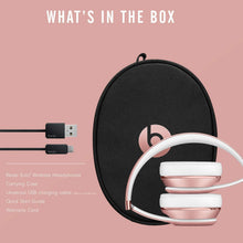 
                        
                          Load image into Gallery viewer, Beats Solo3 Wireless On-Ear Headphones - Apple W1 Headphone Chip, Class 1 Bluetooth, 40 Hours of Listening Time, Built-in Microphone - Satin Gold
                        
                      