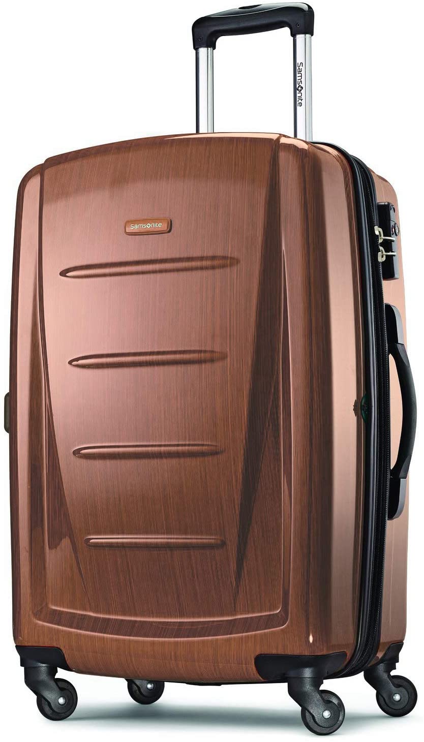 Samsonite Winfield 2 Hardside Expandable Luggage with Spinner Wheels, Charcoal, Checked-Large 28-Inch