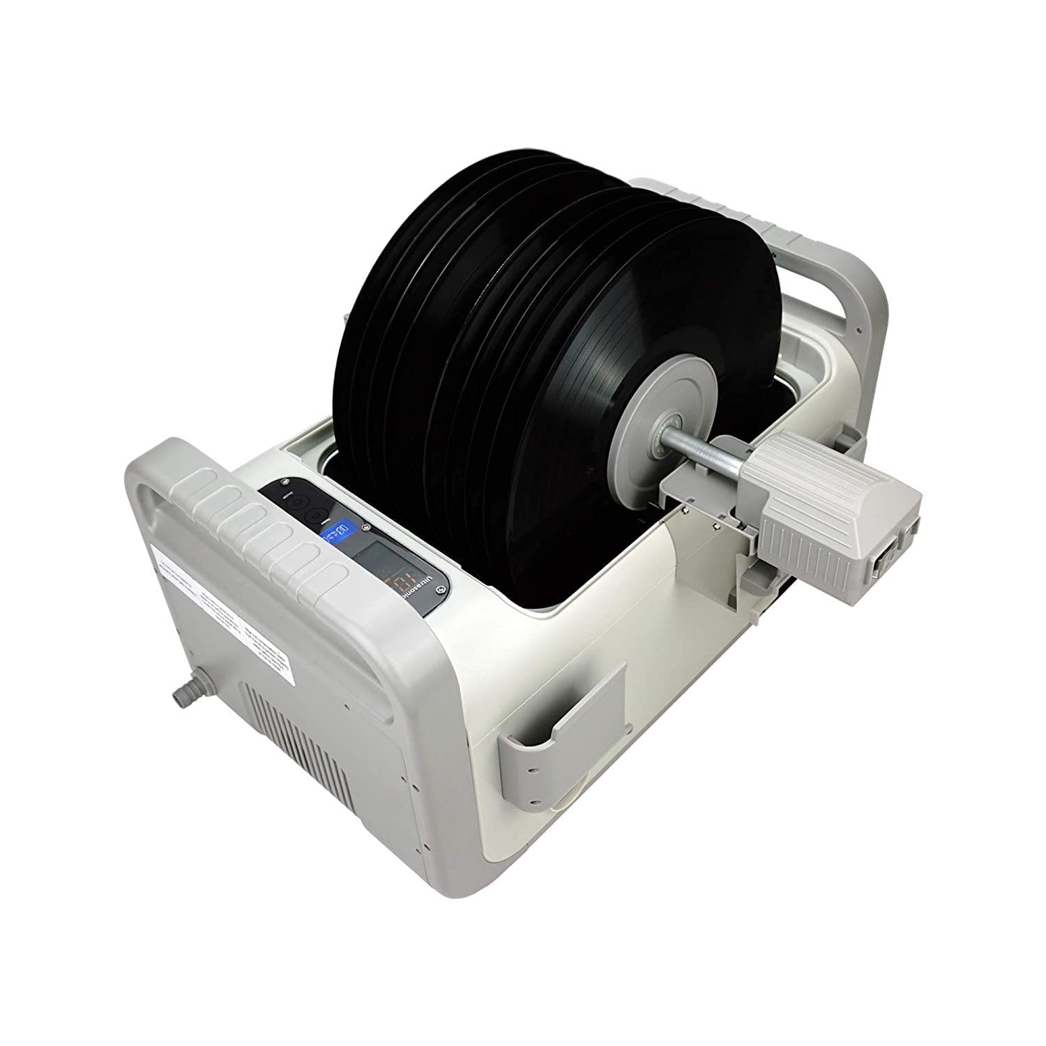 iSonic P4875II+MVR10 Motorized Ultrasonic Vinyl Record Cleaner, 110V (10-Records) - JOY2ESpree