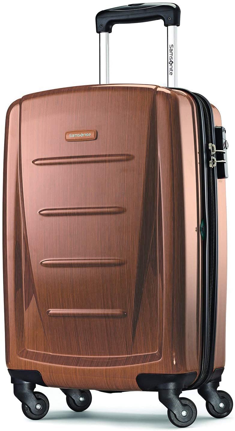 Samsonite Winfield 2 Hardside Expandable Luggage with Spinner Wheels, Charcoal, Checked-Large 28-Inch