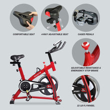 
                        
                          Cargar imagen en el visor de la galería, Indoor Cycling Bike Exercise Bike Stationary Bikes with Comfortable Seat Cushion &amp; LCD Monitor for Home Office Fitness Cardio Workout - JOY2ESpree
                        
                      