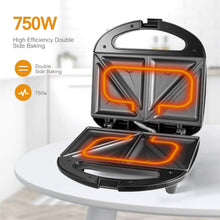 
                        
                          Cargar imagen en el visor de la galería, OSTBA Sandwich Maker, Toaster and Electric Panini Press with Non-stick plates, LED Indicator Lights, Cool Touch Handle, Black - JOY2ESpree
                        
                      