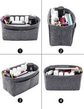 
                        
                          Cargar imagen en el visor de la galería, Felt Purse Organizer Insert Zipper Pocket with Two Removeable Bottle Holder
                        
                      