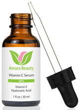 
                        
                          Load image into Gallery viewer, Vitamin C Serum for Face 20% with Hyaluronic Acid &amp; Vitamin E, 1 fl. oz.
                        
                      