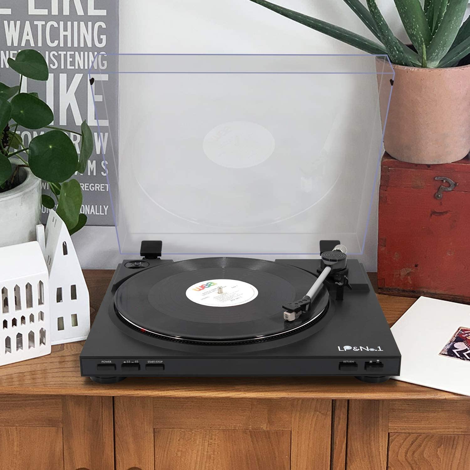 LP&No.1 Bluetooth Record Player with USB Play and Recording - JOY2ESpree