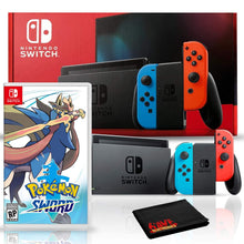 
                        
                          Muat gambar ke penampil Galeri, Nintendo Switch with Neon Blue and Red Joy-Con Bundle with Pokemon Sword - JOY2ESpree
                        
                      
