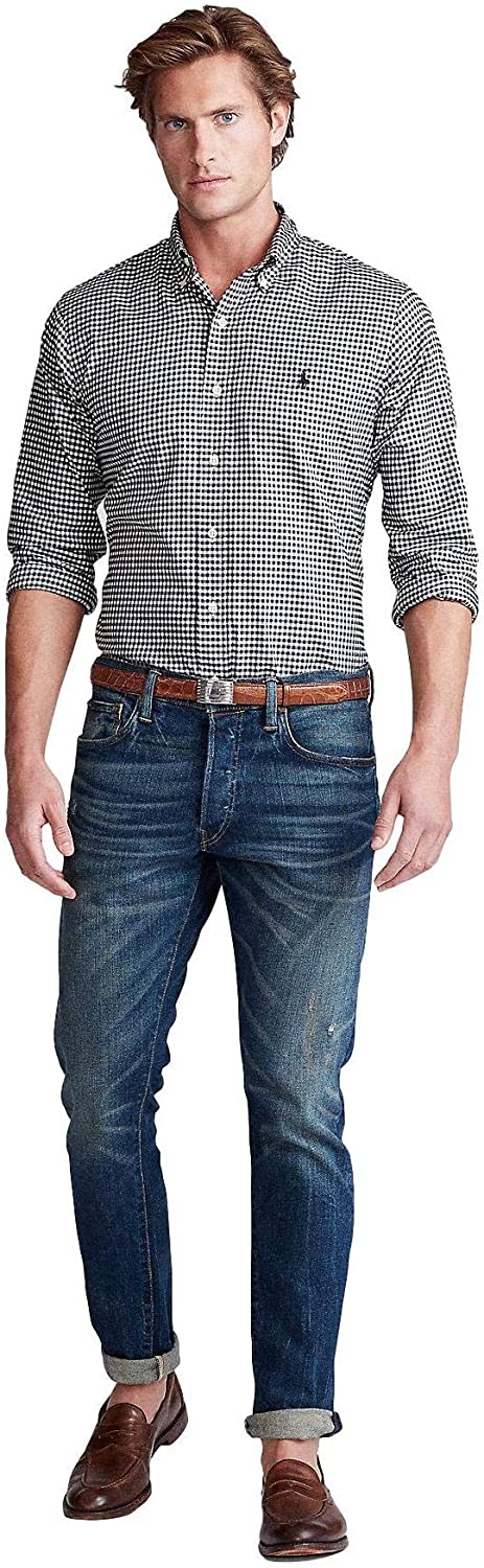 Polo Ralph Lauren Mens Classic Fit Oxford Longsleeve Buttondown Shirt