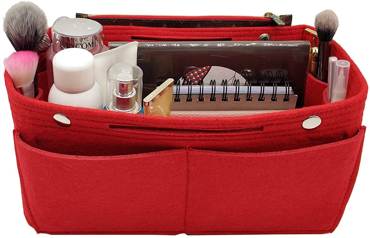 Felt Purse Organizer Insert Bag organizer Multi Pocket Bag in Bag Organizer Shaper