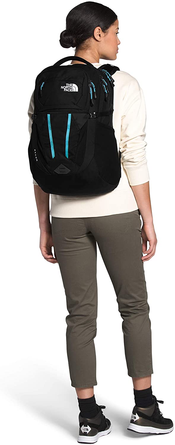 The North Face Women's Recon Backpack, TNF Black Heather/Silver Reflective, One Size