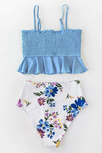 
                        
                          Muat gambar ke penampil Galeri, CUPSHE Women's High Waist Bikini Swimsuit Ruffle Smock Floral Print Two Piece Bathing Suit
                        
                      