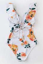 
                        
                          Muat gambar ke penampil Galeri, CUPSHE Women's V Neck One Piece Swimsuit Ruffled Lace Up Monokini
                        
                      