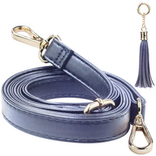 
                        
                          Muat gambar ke penampil Galeri, SUPXINJIA Leather Purse Strap Replacement - Adjustable for Handbags Crossbody or Shoulder Bags 34-59 Inch Long, 0.7 Inch Wide, Black with Gold Clasp
                        
                      