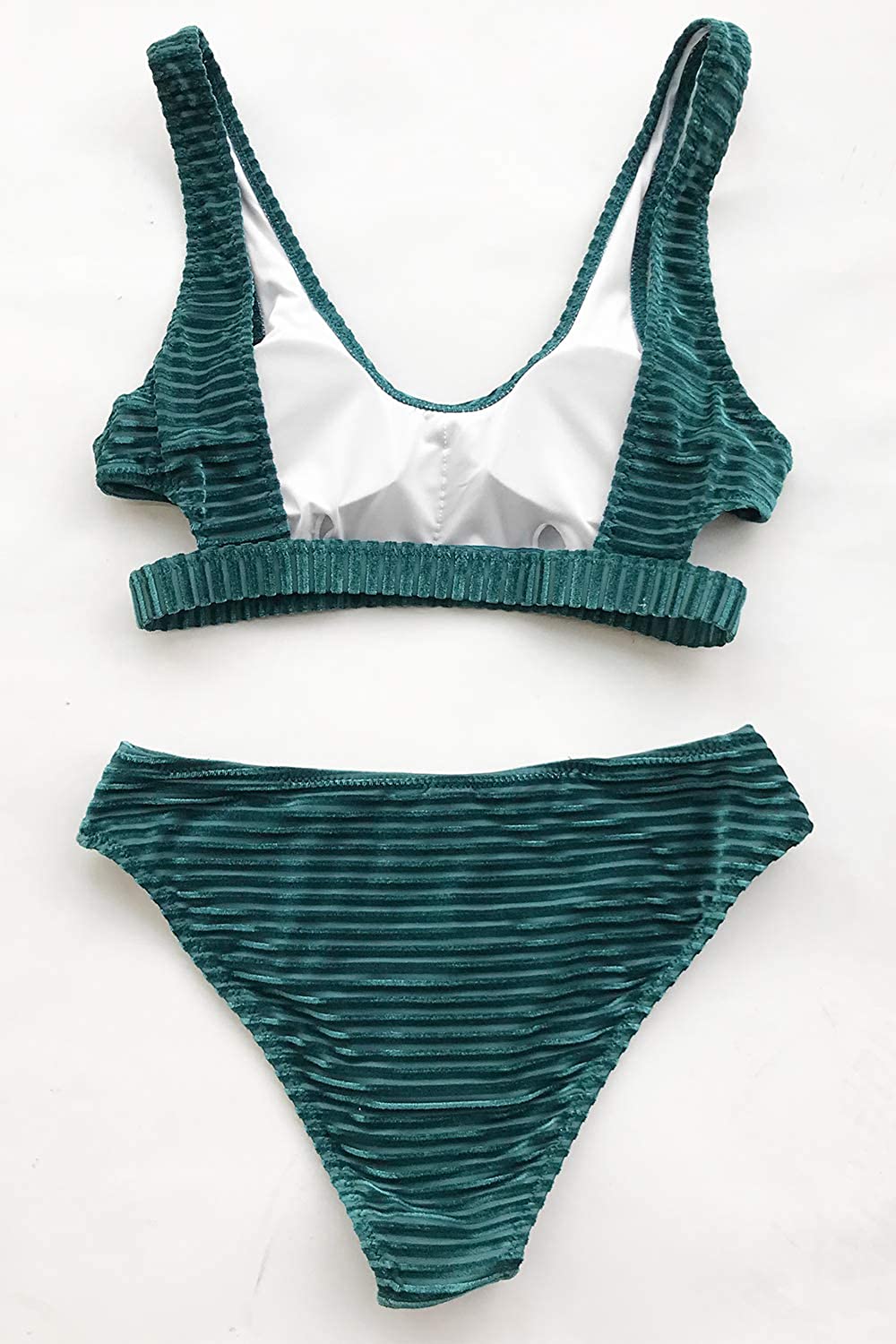 CUPSHE Women's Bikini Swimsuit Cutout Low Waist Two Piece Bathing Suit
