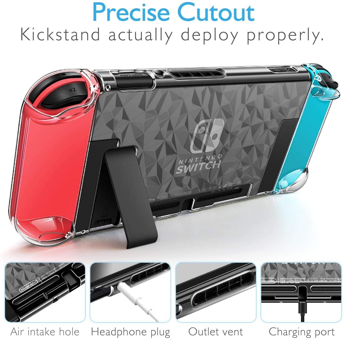 HEYSTOP Switch Case for Nintendo Switch Case Dockable with Screen Protector - JOY2ESpree