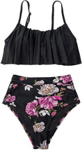 
                        
                          Muat gambar ke penampil Galeri, CUPSHE Women's High Waisted Falbala Bikini Set
                        
                      