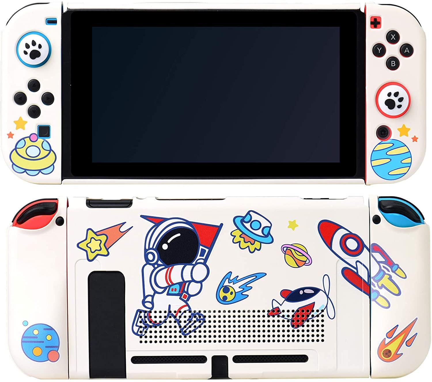 UYIYE Case for Switch - Protective Hard Case for Switch- Dockable TPU Shell Cover for Handheld Video Game Controller - Case Cover for Switch - JOY2ESpree
