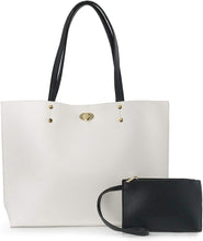 
                        
                          Load image into Gallery viewer, Minimalist Clean Cut Pebbled Faux Leather Tote Womens Shoulder Handbag
                        
                      