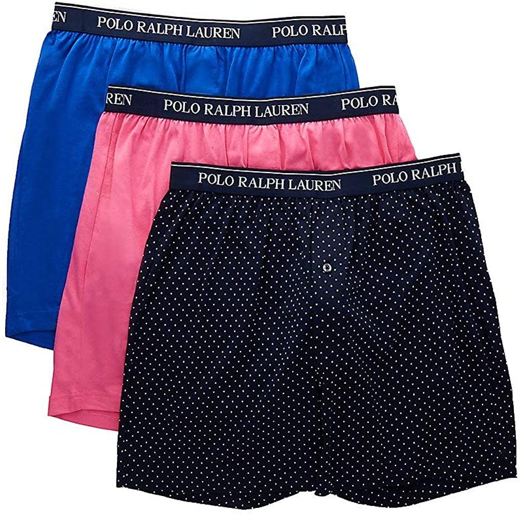 Polo Ralph Lauren Classic Fit w/Wicking 3-Pack Knit Boxers