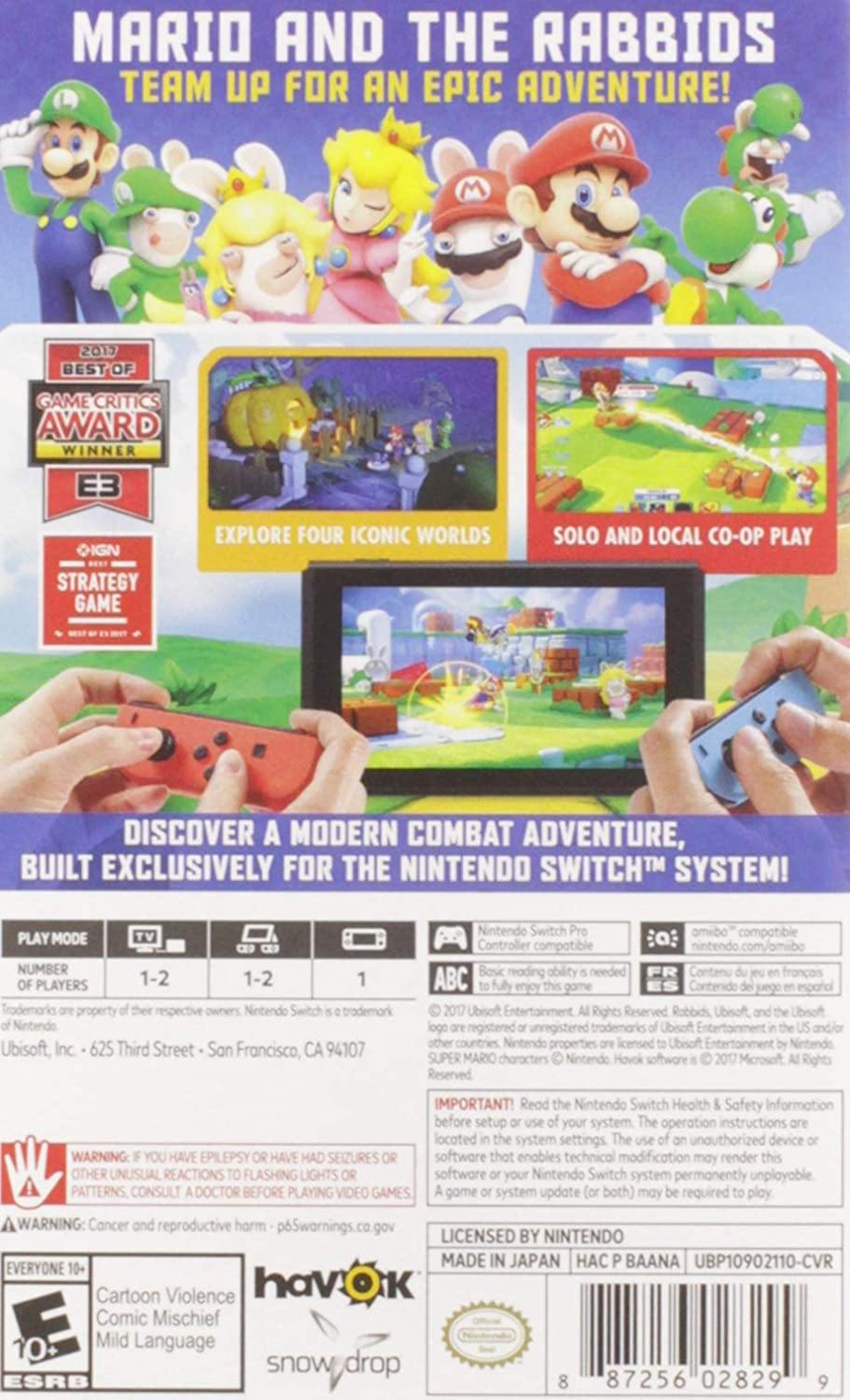 Mario + Rabbids Kingdom Battle - Nintendo Switch Standard Edition - JOY2ESpree