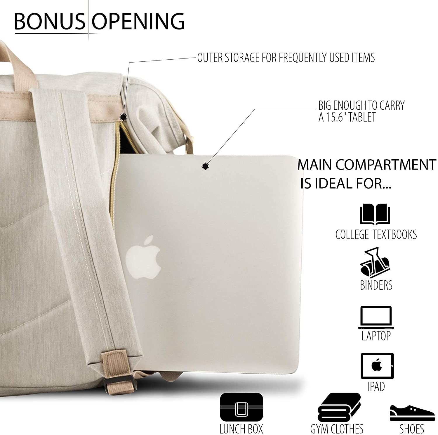 KJARAKÄR Backpack | Classic & Premium Styles | Metal Zippers | Leather Accessories | Gym, Work, School, Diaper Bag