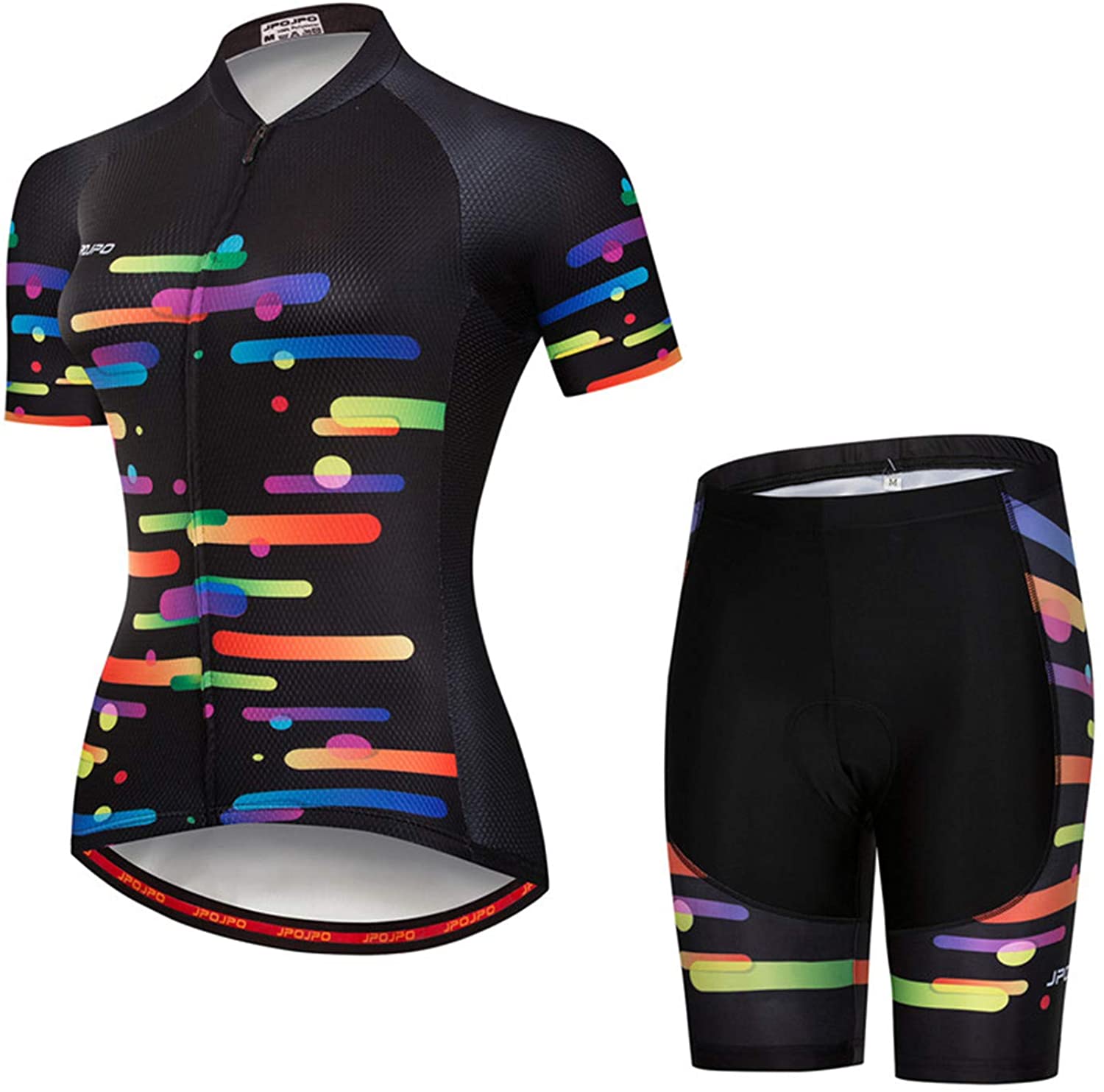 Women's Cycling Clothing Short Sleeve Bike Jersey Sets Bib Shorts Summer Cycling Sets Reflective