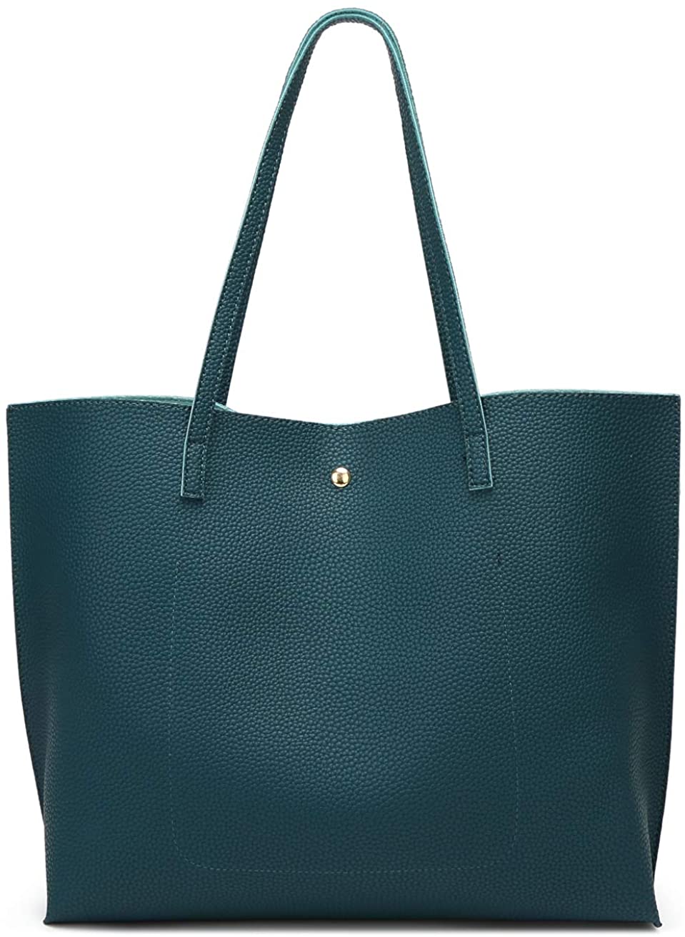 Women's Soft Faux Leather Tote Shoulder Bag from Dreubea, Big Capacity Tassel Handbag