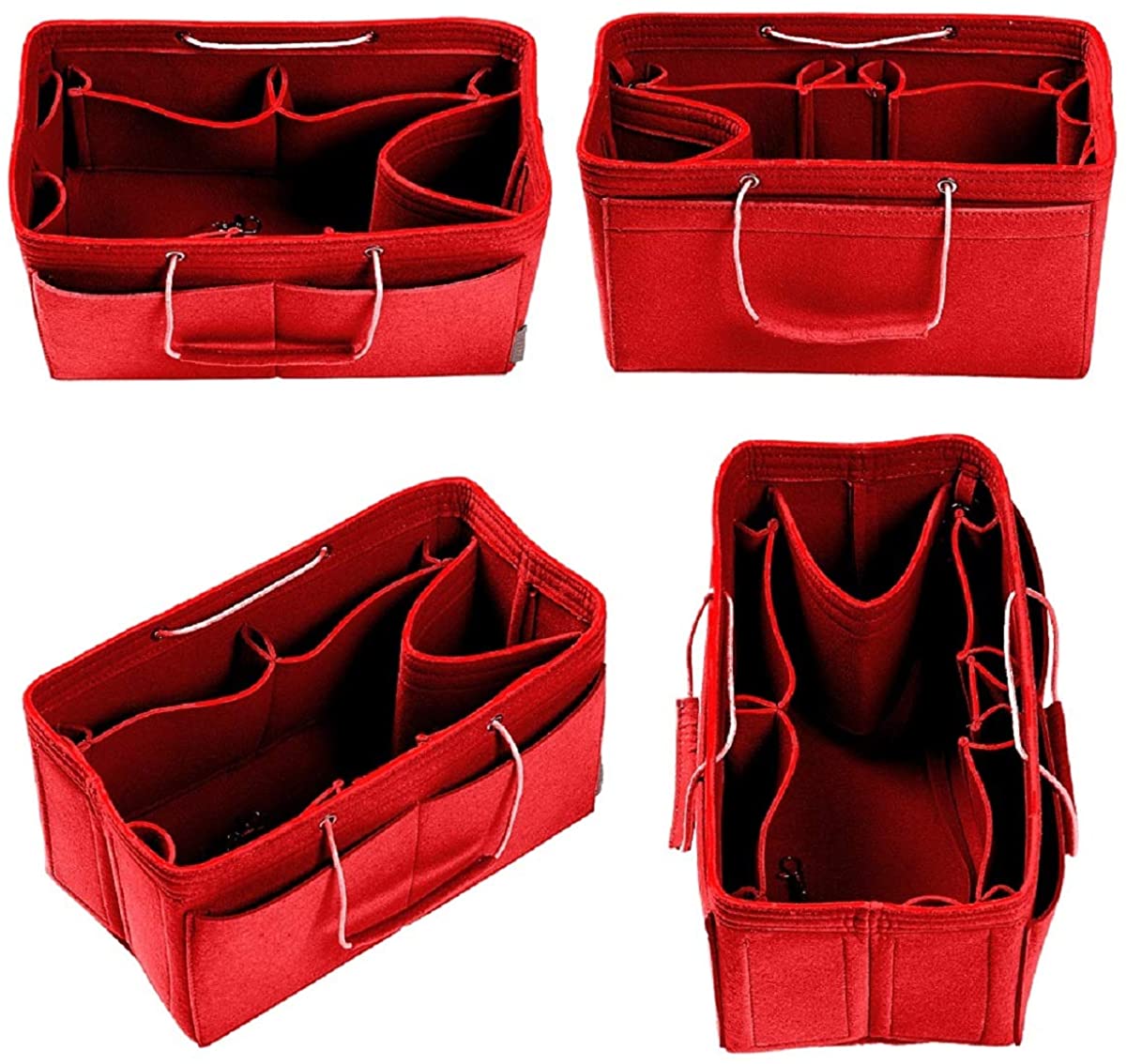 Purse Organizer, Multi-Pocket Felt Handbag Organizer, Purse Organizer Insert with Handles, Medium, Large, X-Large