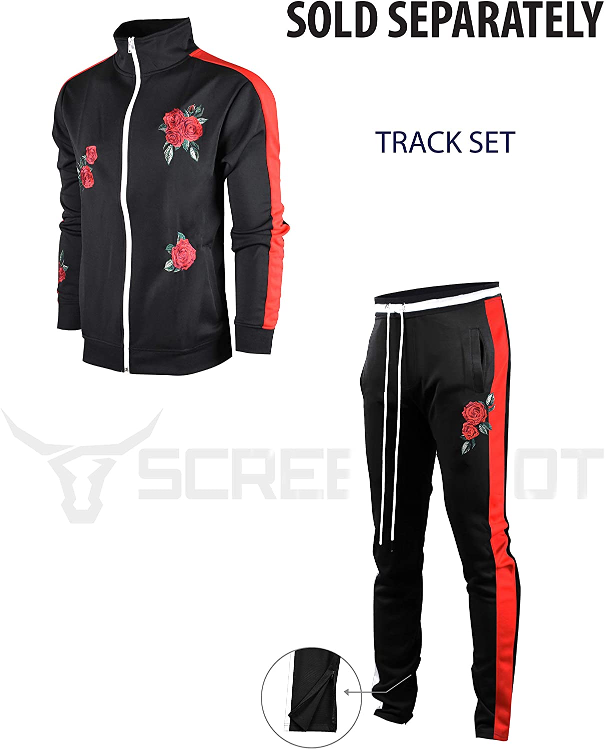 Screenshotbrand Mens Hip Hop Premium Slim Fit Track Pants