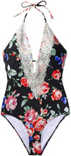 
                        
                          Muat gambar ke penampil Galeri, CUPSHE Fashion Women's Ladies Vintage Lace Bikini Sets Beach Swimwear Bathing Suit
                        
                      