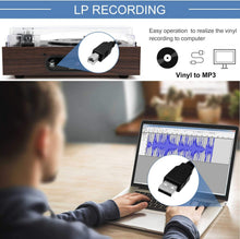 
                        
                          गैलरी व्यूवर में इमेज लोड करें, LP&amp;No.1 Bluetooth Record Player with USB Play and Recording - JOY2ESpree
                        
                      