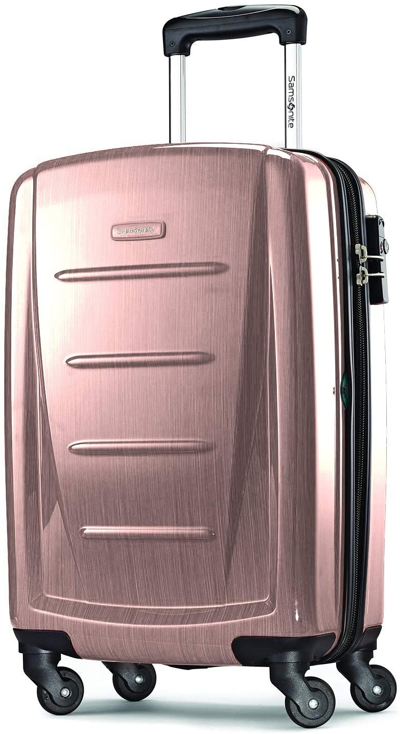 Samsonite Winfield 2 Hardside Expandable Luggage with Spinner Wheels, Charcoal, Checked-Large 28-Inch
